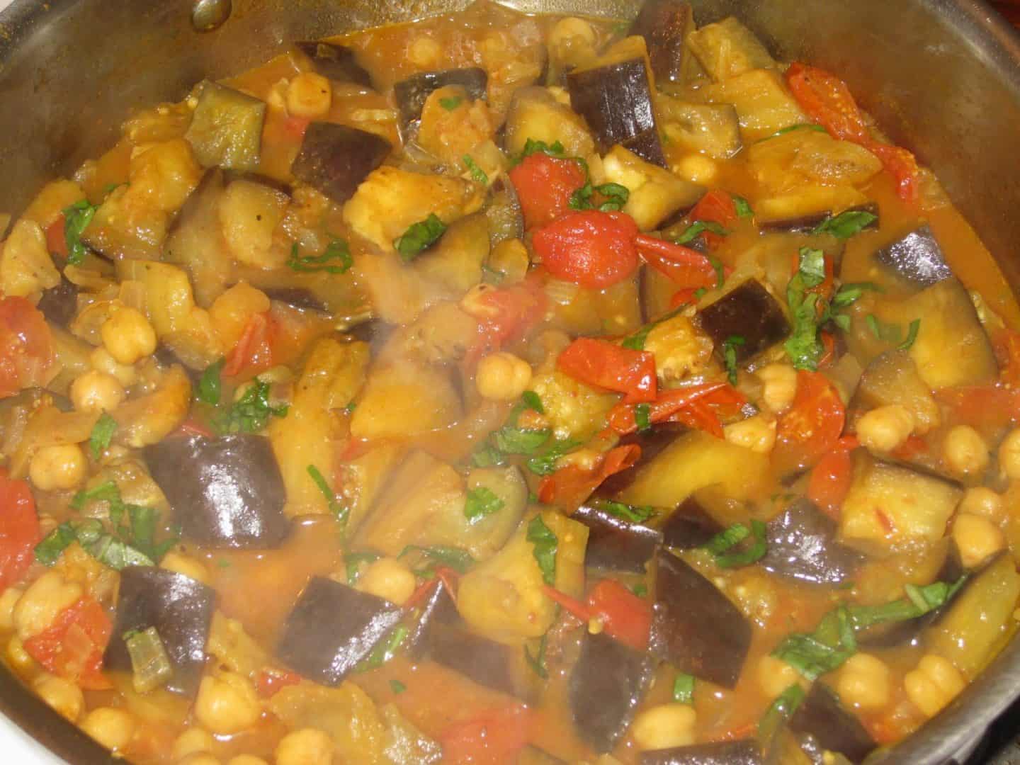 Chickpea & Eggplant Curry